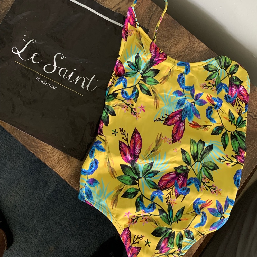 Le Saint bathing suit floral one piece